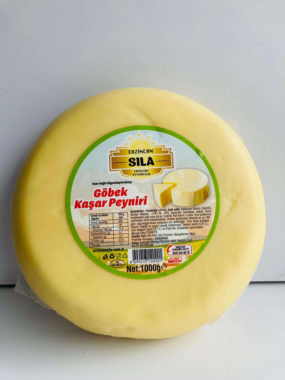 Tam Yağlı Olgunlaşmış Göbek Kaşar Peyniri 1000 gr